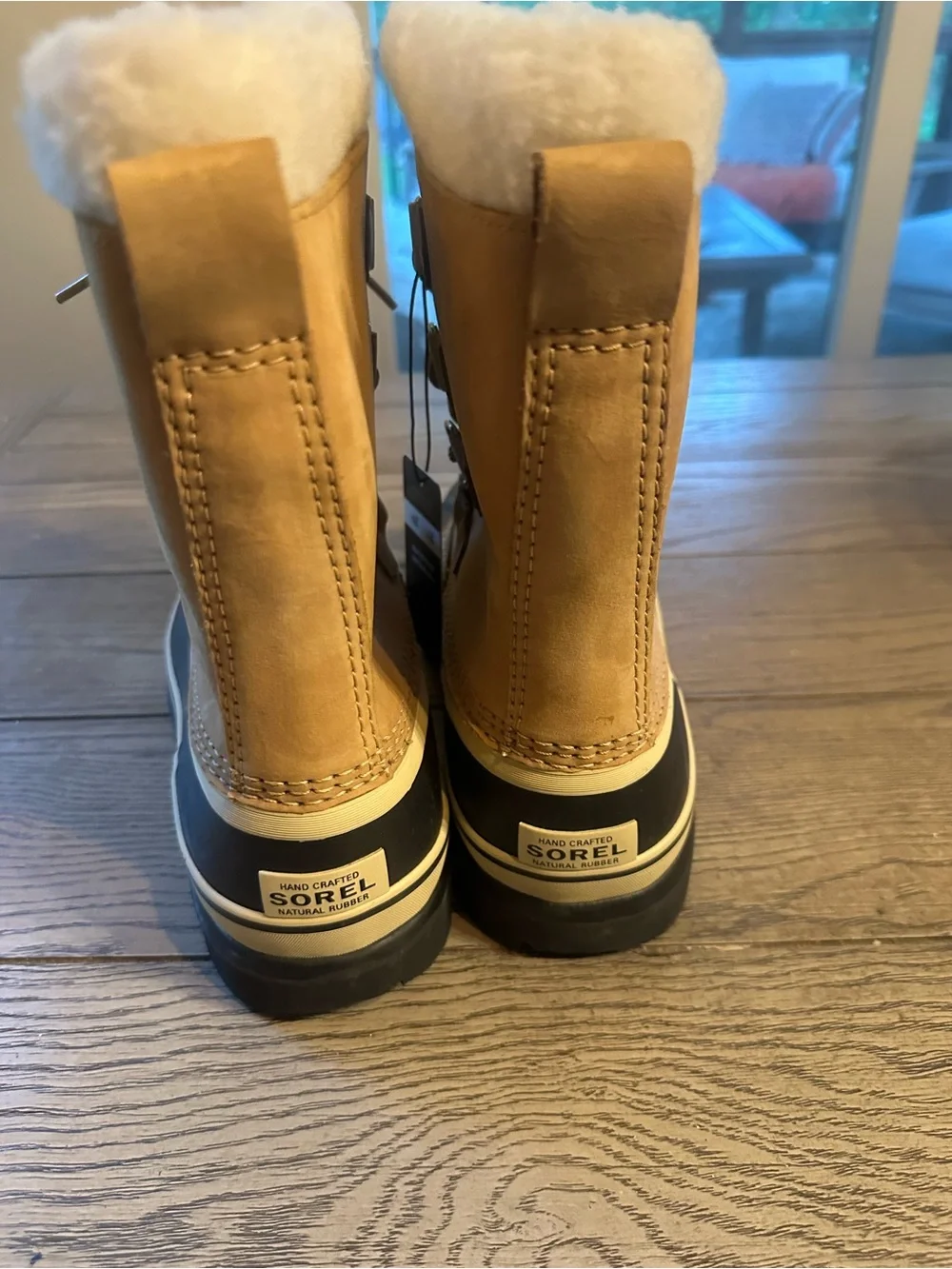 Sorel Tan Waterproof Lace-Up Faux-Fur  Boots New with tag